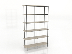 Rack 4 1200X350X1950 mm (rovere schiarito)