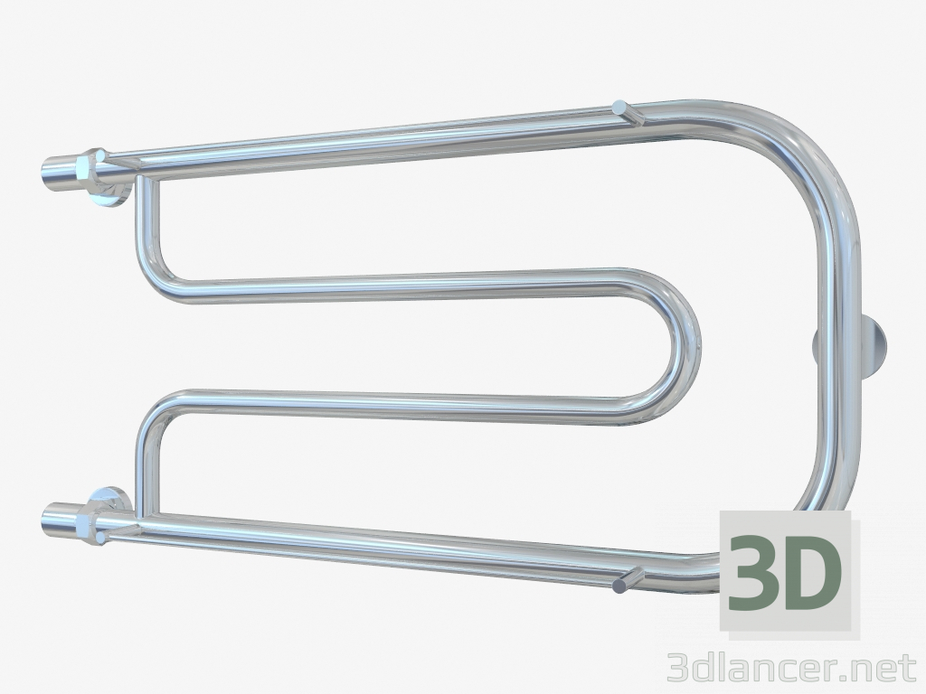 3d модель Радіатор Гусли (320х650 +2 полиці) – превью