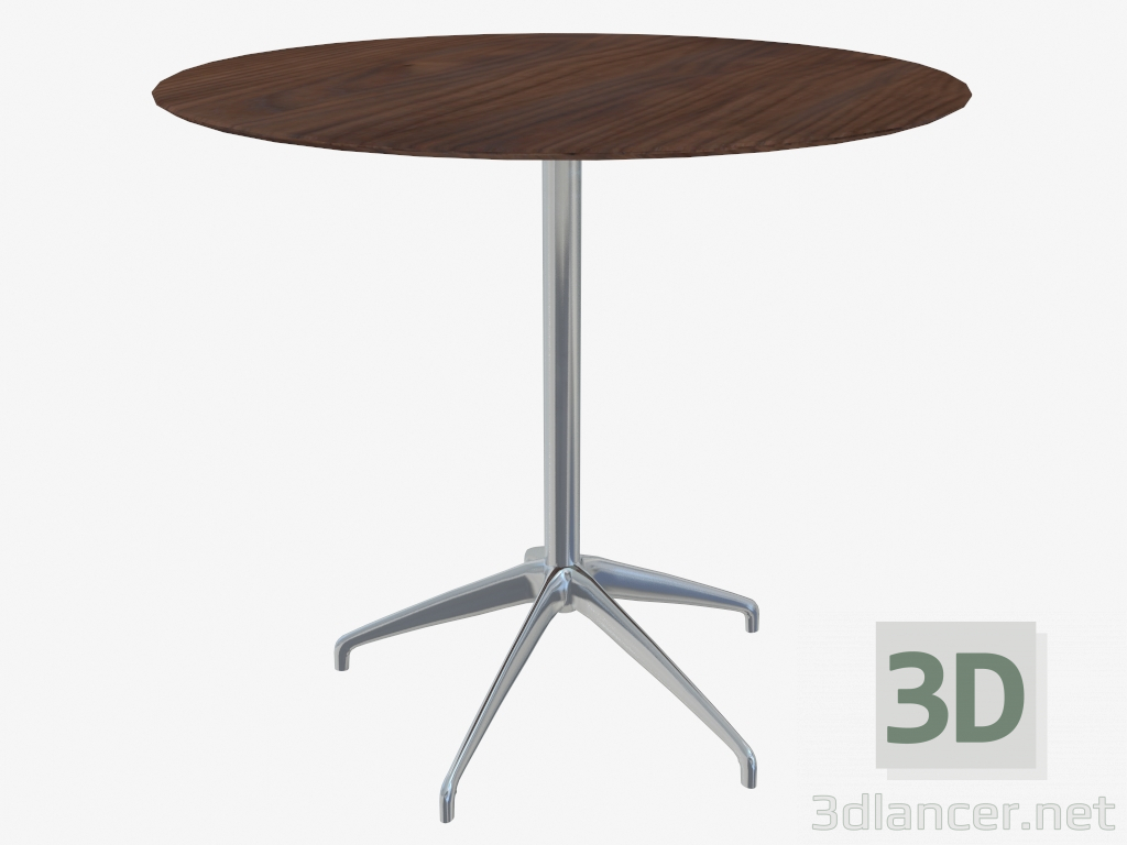 3D Modell Couchtisch (Nussbaum 80x73) - Vorschau