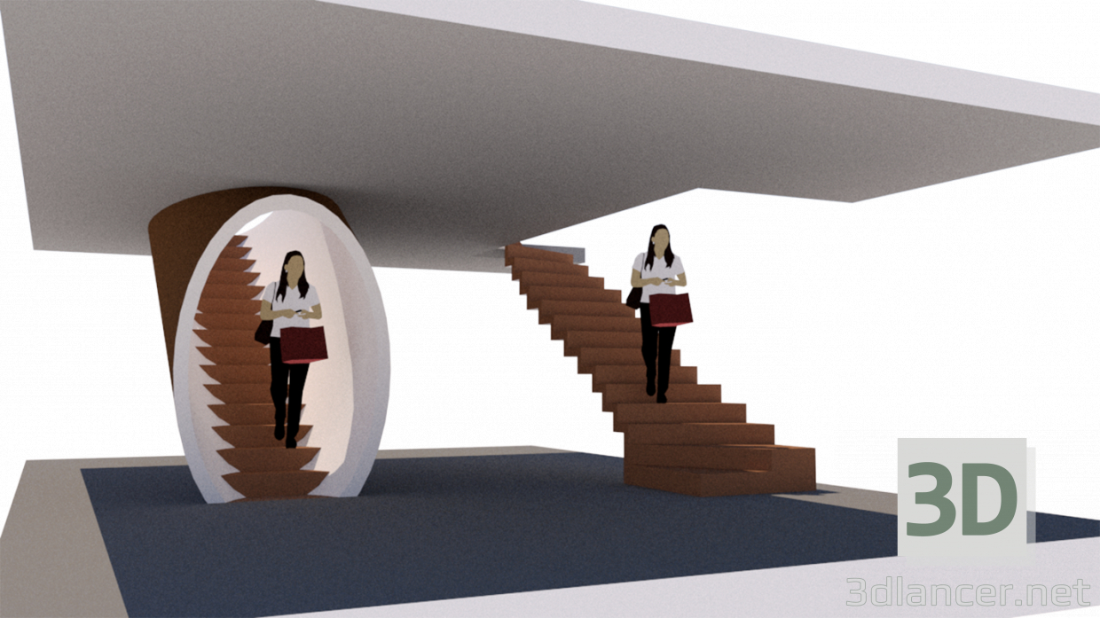 3d model Escaleras - vista previa