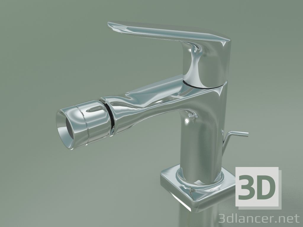 3d model Mezclador monomando de bidé (34210000) - vista previa