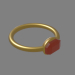 anillo con rubin 3D modelo Compro - render