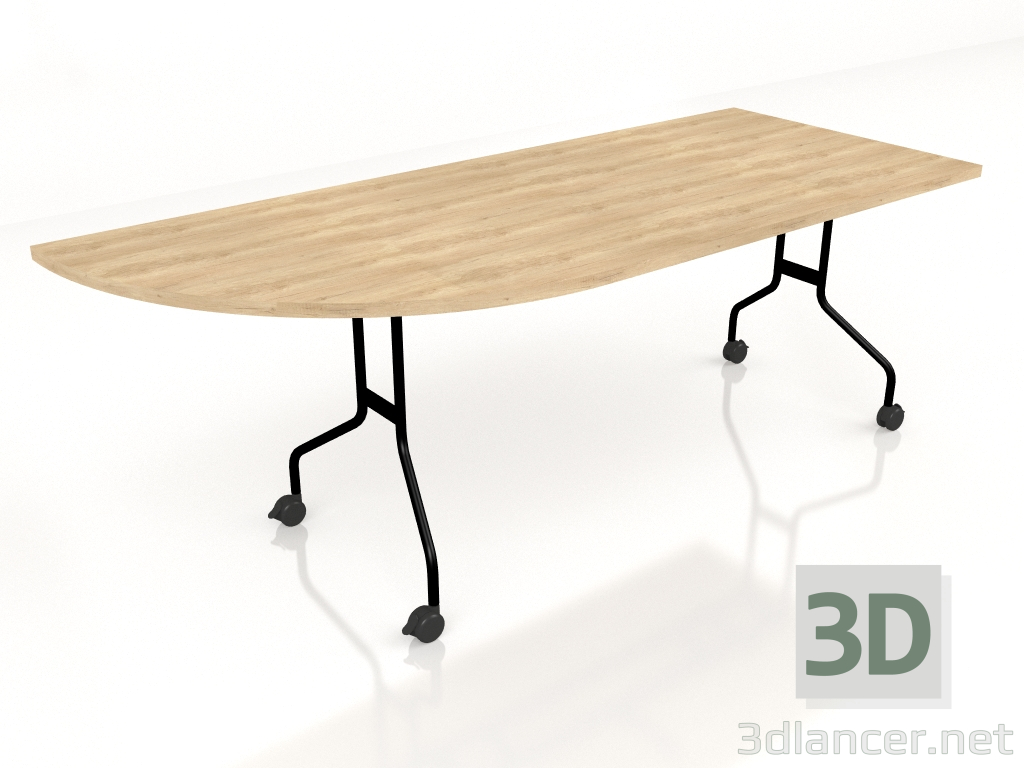 3D Modell Klappbarer Konferenztisch Easy PFT04 (2000x800) - Vorschau