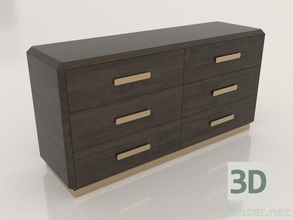 modèle 3D Commode 6 tiroirs - preview