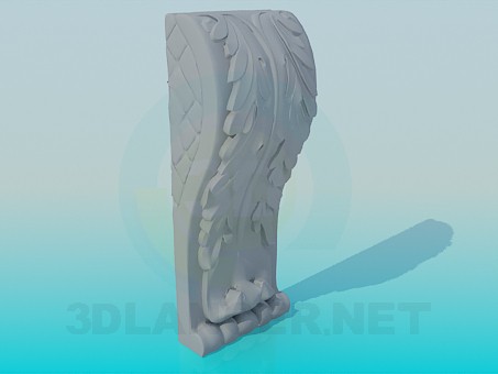 Modelo 3d Decoração de gesso - preview