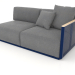 3d model Sofa module section 1 right (Night blue) - preview