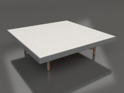 Mesa de centro quadrada (Antracite, DEKTON Sirocco)