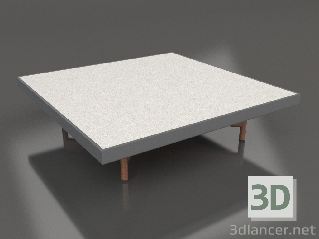 3d model Square coffee table (Anthracite, DEKTON Sirocco) - preview