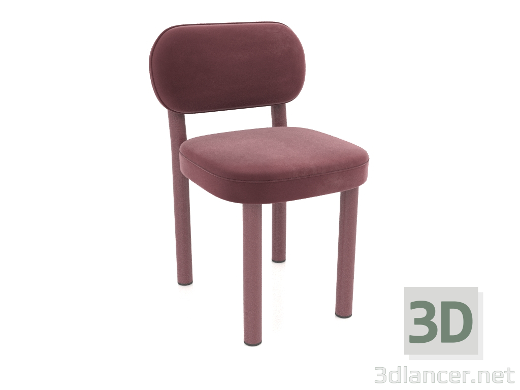 modèle 3D Chaise Toptyzhka (Bordeaux) - preview