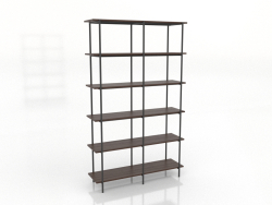 Rack 4 1200X350X1950 mm (nogal oscuro)