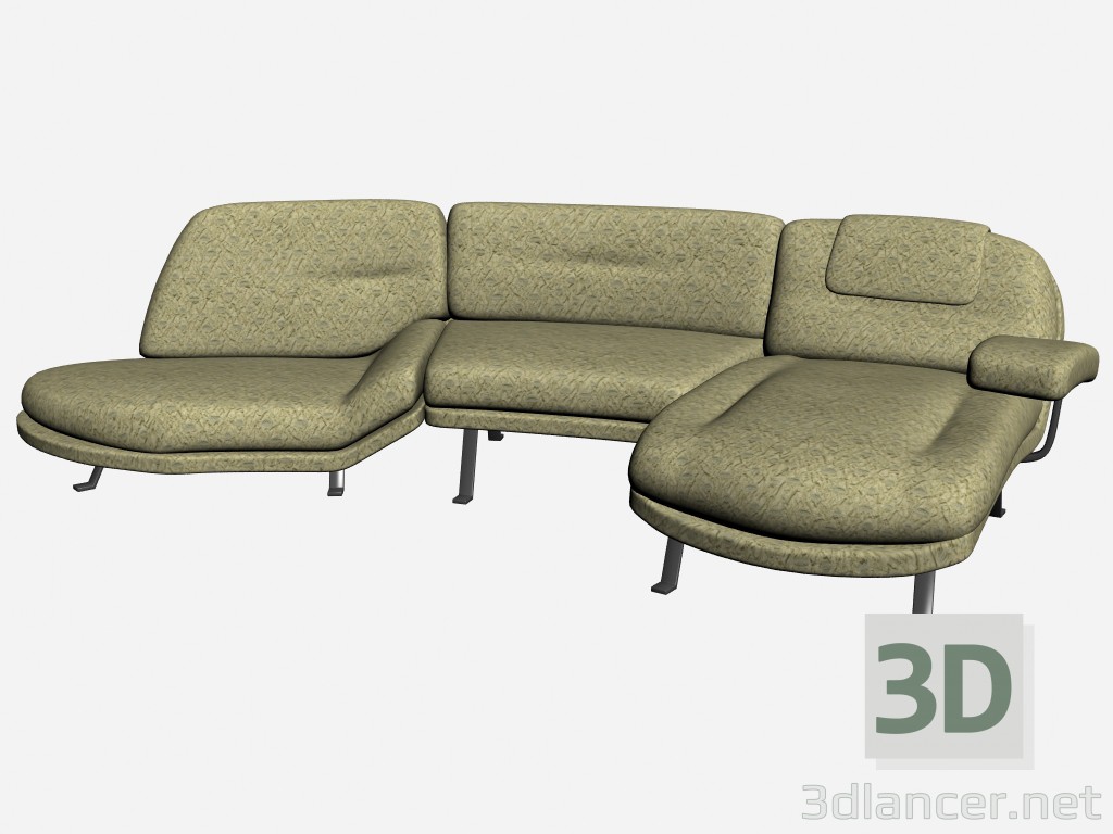 3d model Señor sofá 2 - vista previa