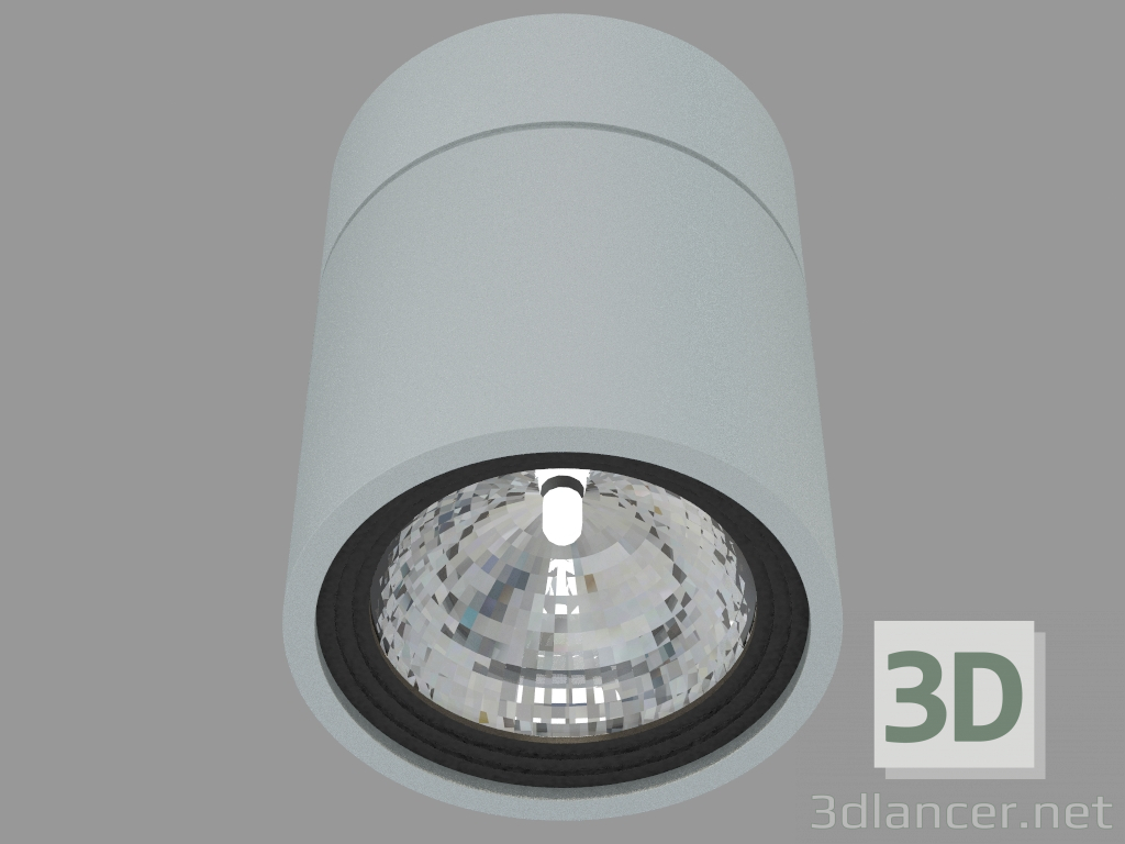 3D modeli Yüzey LED lamba (DL18426 11WW-R Alu) - önizleme