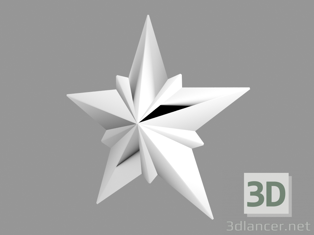 Modelo 3d Fragmento de ornamento A323 - preview