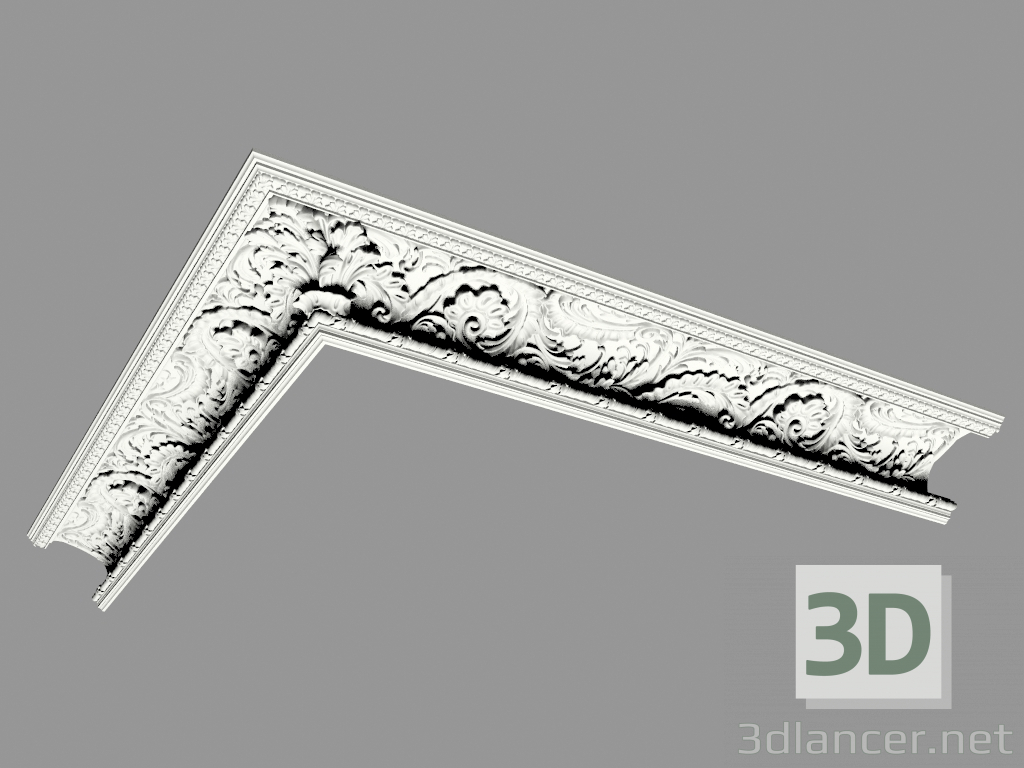 3D Modell Geformter Dachvorsprung (КФ94) - Vorschau