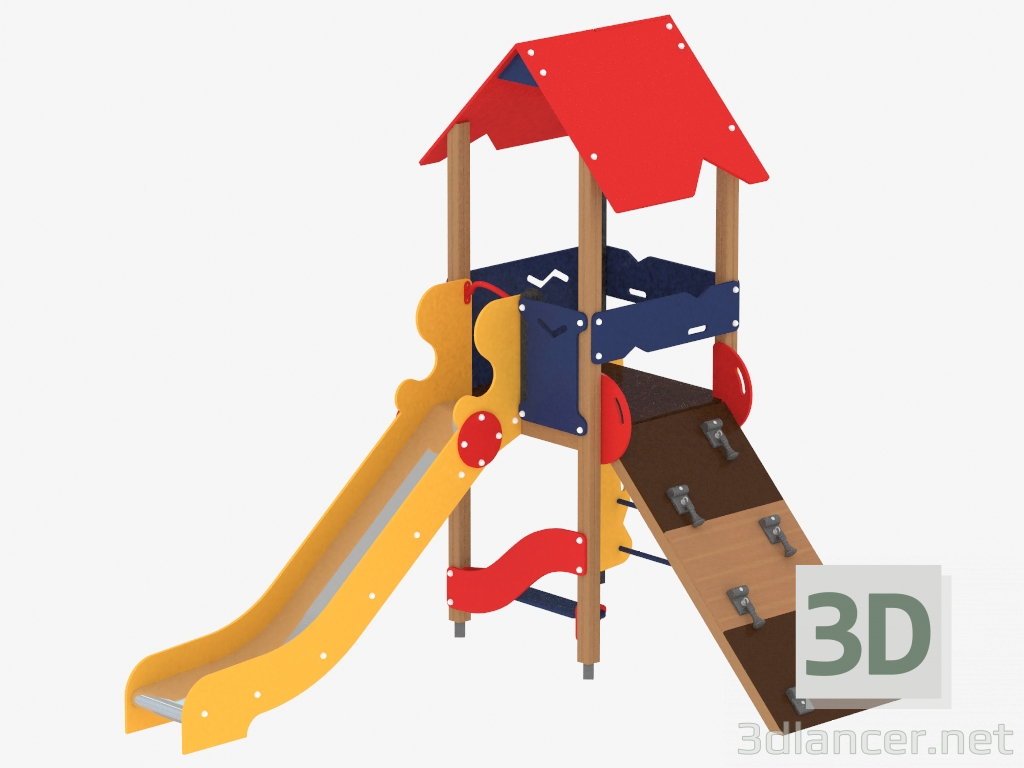 3d model Children's play complex (1103) - preview