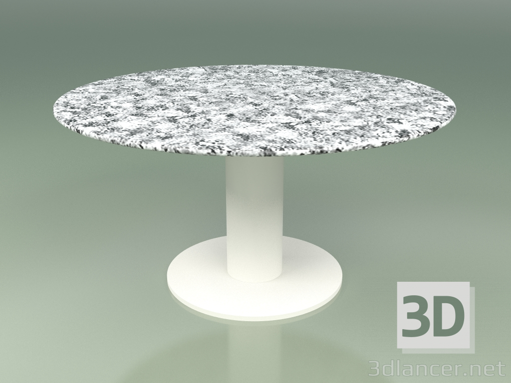 3d model Dining table 314 (Metal Milk, Serizzo) - preview