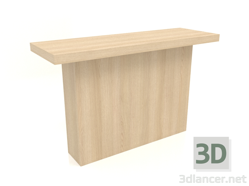 3d model Console table KT 10 (1200x400x750, wood white) - preview