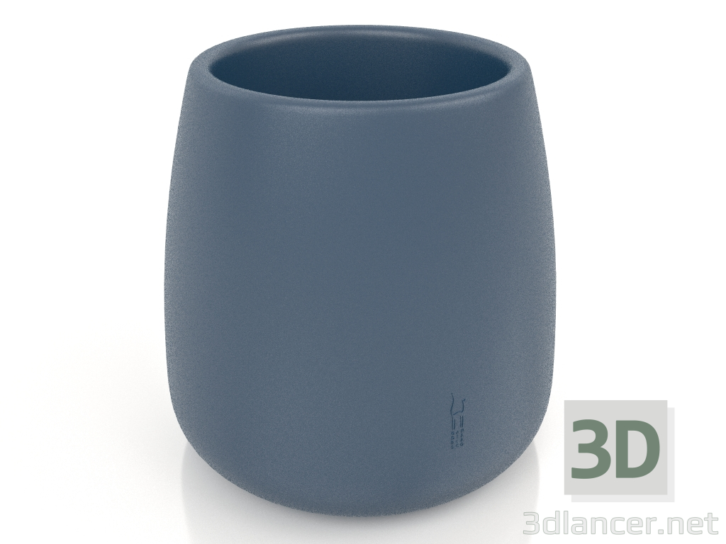 3D Modell Blumentopf 1 (Graublau) - Vorschau