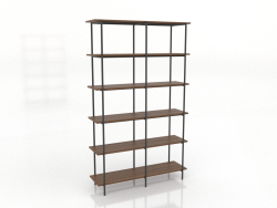 Rack 4 1200X350X1950 mm (noce chiaro)
