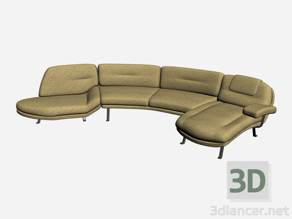 3d model Señor Sofá 3 - vista previa