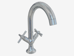 Bathroom mixer with high spout