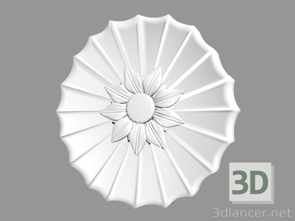 Modelo 3d Fragmento de ornamento A370 - preview