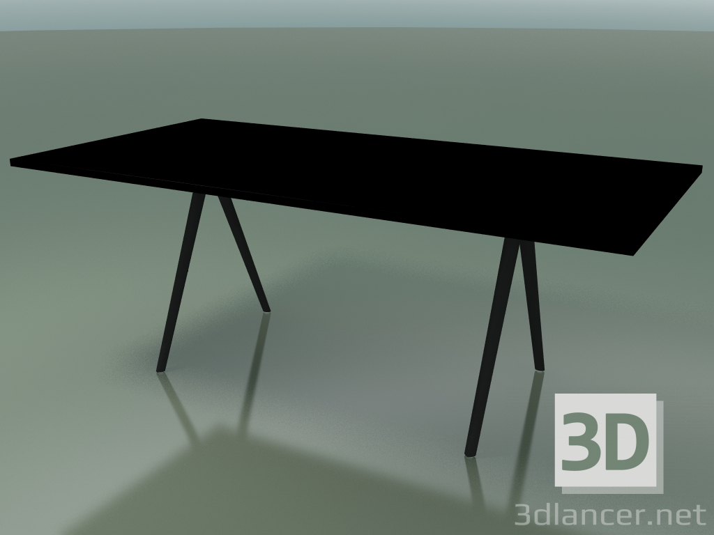 3d model Mesa rectangular 5411 (H 74 - 99x200 cm, laminado Fenix F02, V44) - vista previa