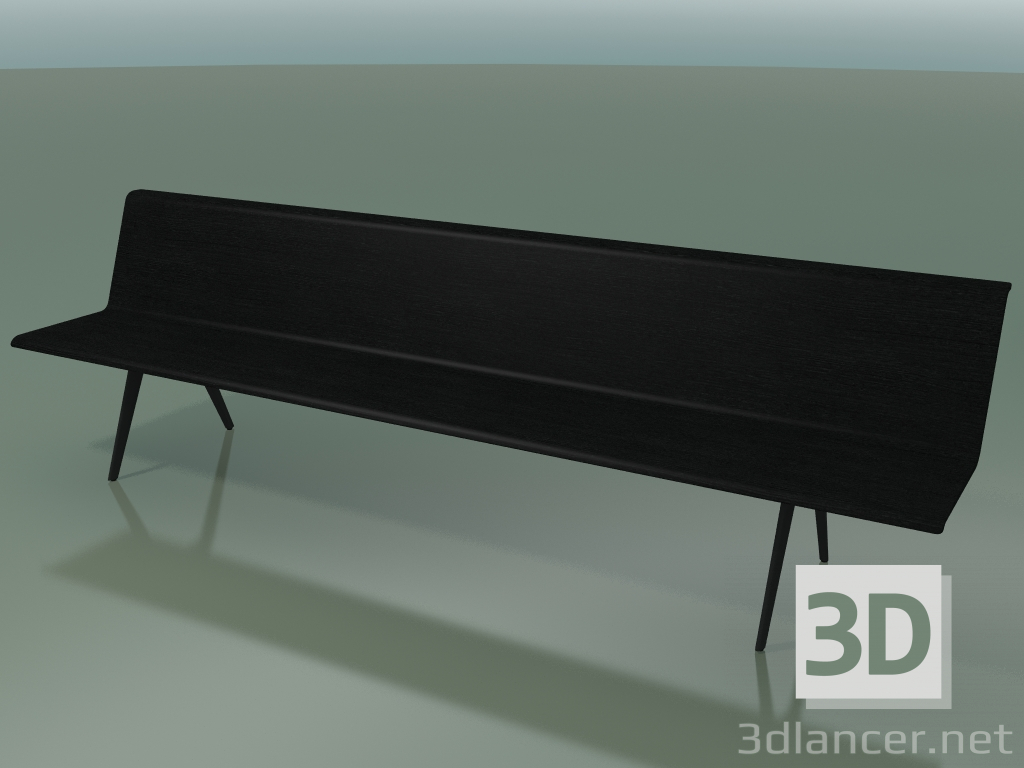 modello 3D Modulo centrale Eating 4608 (L 300 cm, Nero) - anteprima