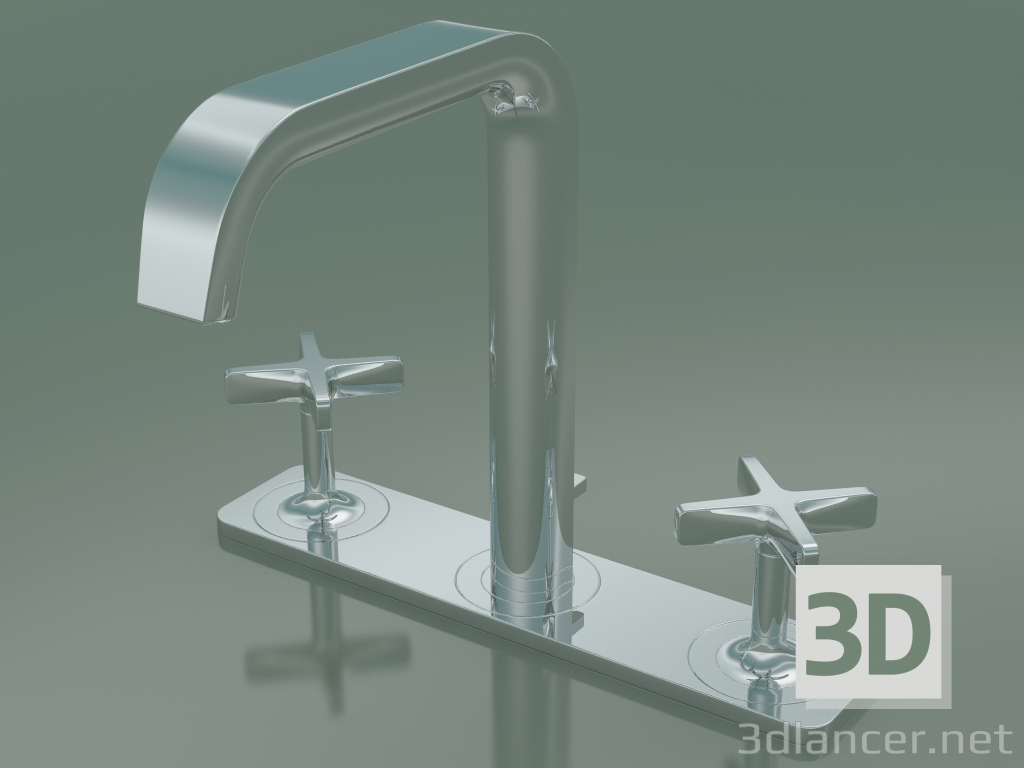 3d model 3-hole basin mixer 170 (36116000) - preview