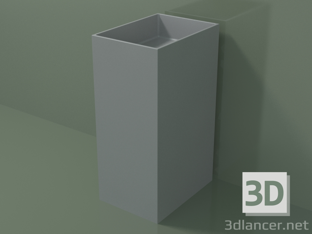 modello 3D Lavabo da terra (03UN16301, Silver Grey C35, L 36, P 50, H 85 cm) - anteprima