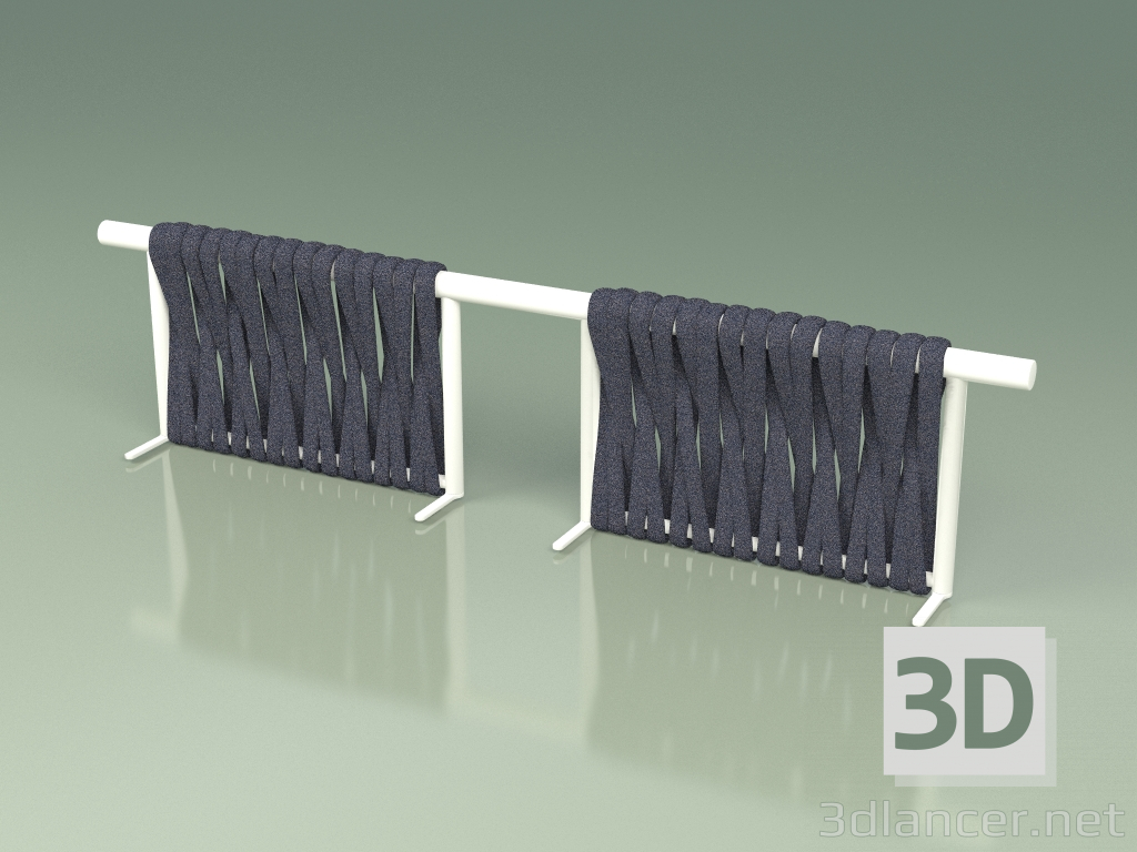 Modelo 3d Encosto do módulo do sofá 212 (Metal Milk, Gray-Blue Belt) - preview