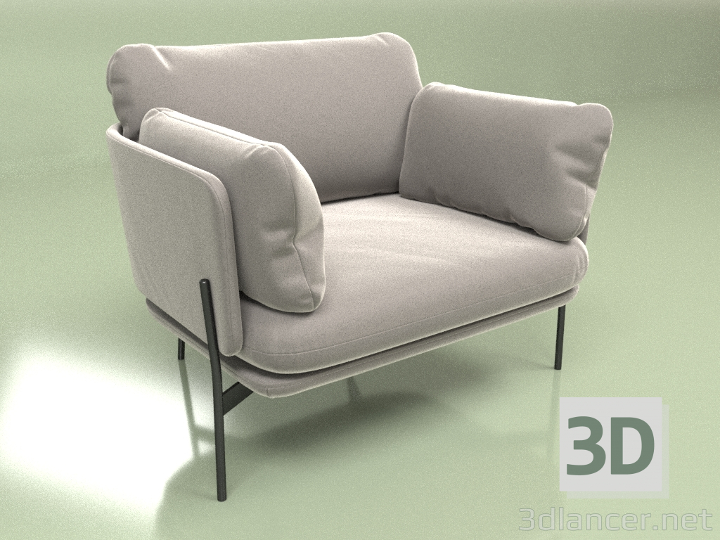 3d model Armchair Sussex - preview