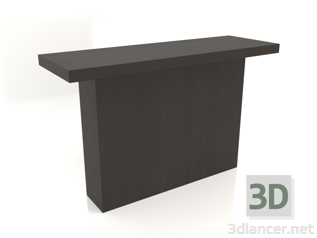 3d модель Стол консольный KT 10 (1200х400х750, wood brown dark) – превью