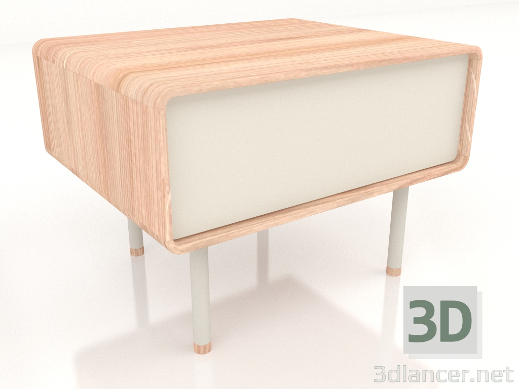 3d model Mesita de noche Fina (Seta) - vista previa