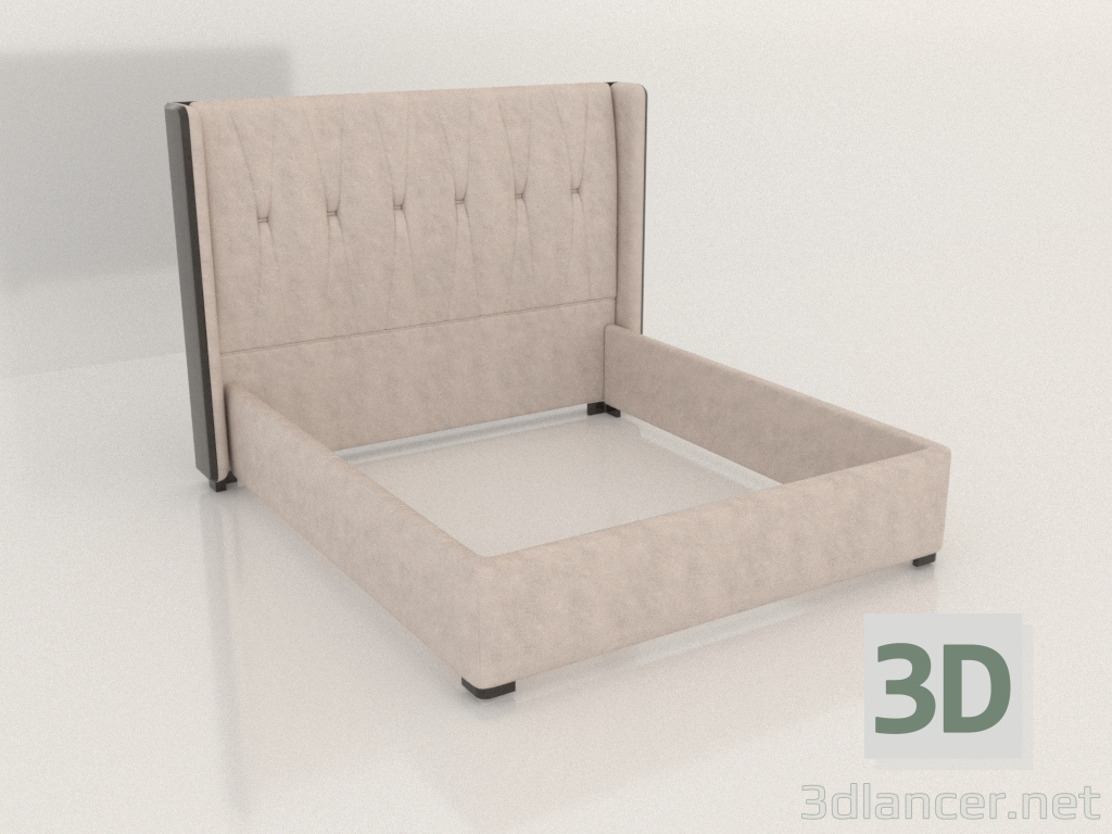 3d model Cama de matrimonio - vista previa