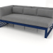 3D Modell Modulares Sofa, Abschnitt 1 links (Nachtblau) - Vorschau