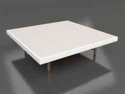 Mesa de centro cuadrada (Blanco, DEKTON Sirocco)