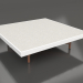 3d model Square coffee table (White, DEKTON Sirocco) - preview