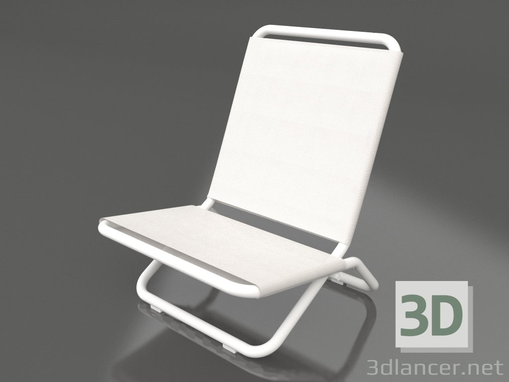 Modelo 3d Cadeira (branca) - preview