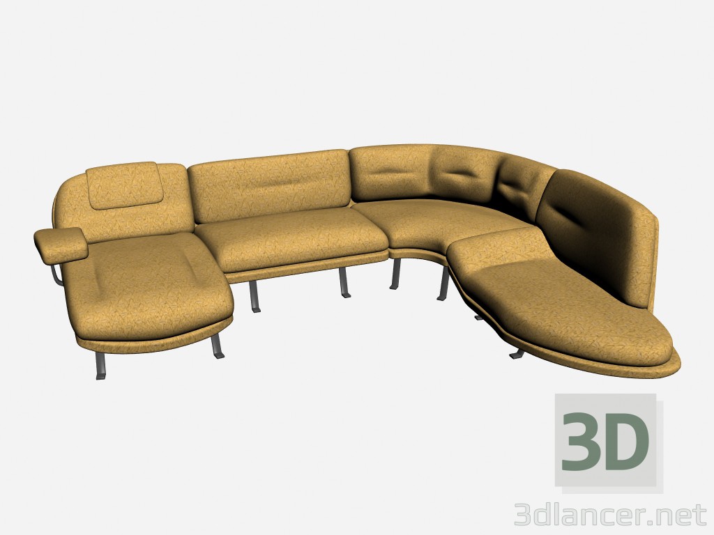 3d model Señor sofá 4 - vista previa