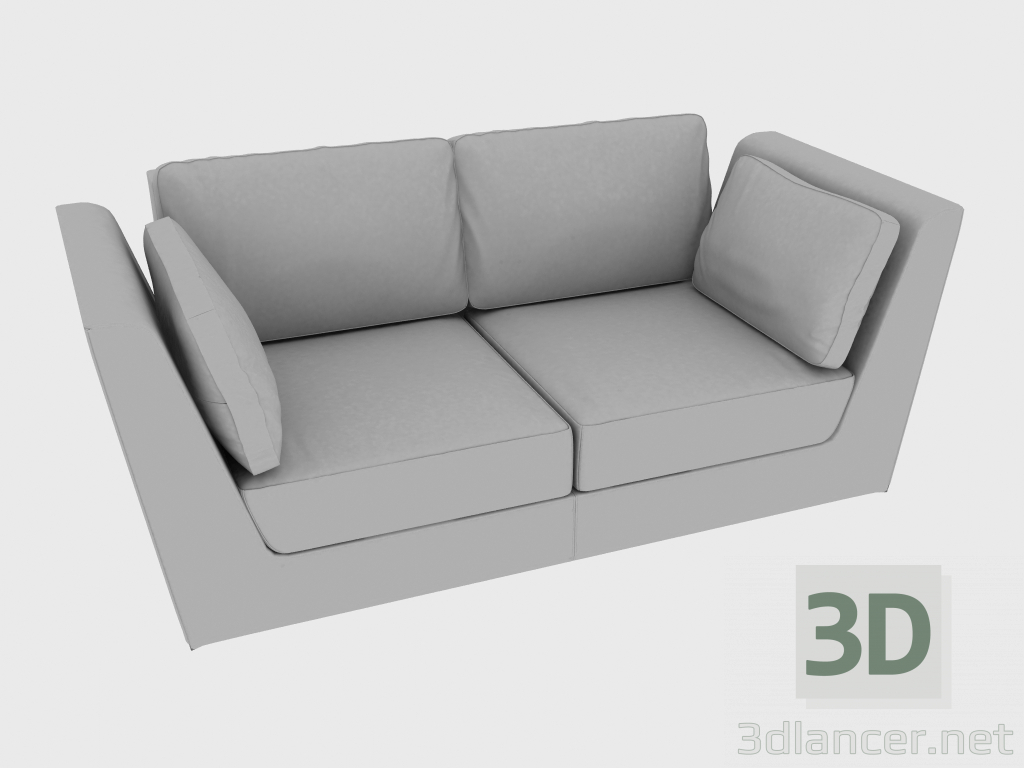 modello 3D Divano NOBU SOFA (205x110xH82) - anteprima