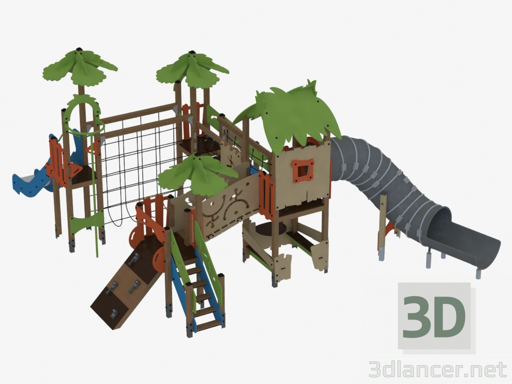 3D Modell Kinderspielanlage (T1404) - Vorschau