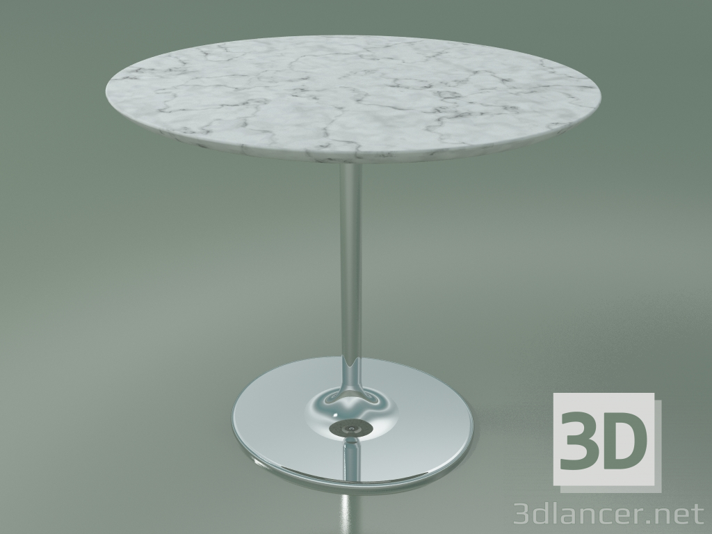 Modelo 3d Mesa de centro oval 0742 (H 43 - 51x47 cm, mármore, CRO) - preview