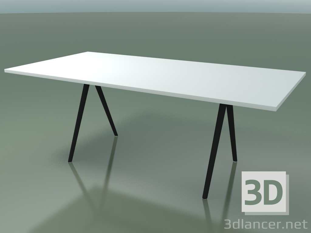 3D modeli Dikdörtgen masa 5411 (H 74 - 99x200 cm, laminat Fenix F01, V44) - önizleme