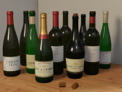 Garrafas de vinho e champanhe 11 + 1