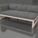 3D Modell Modulares Sofa, Abschnitt 1 links (Sand) - Vorschau