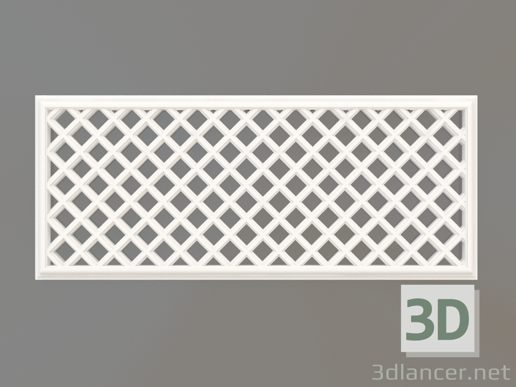 3d model Gypsum ventilation grills VR 015 (179x429x12) - preview