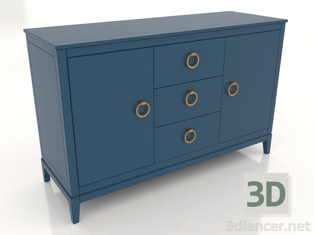 3d model Chest of drawers (RAL 5025, option 4) - preview