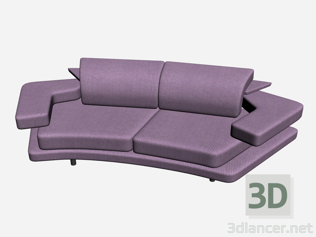 3d model Sofá 1 Maxim imbottito - vista previa