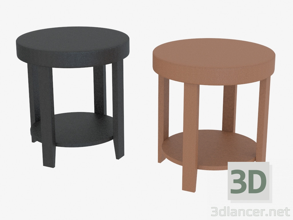 3D Modell Couchtisch aus Lederbesatz Milwaukee - Vorschau